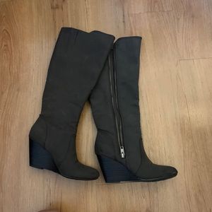 Fergalicious Heeled Grey Boots